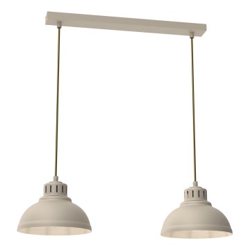 Kattokruunu johdossa SVEN 2xE27/15W/230V beige