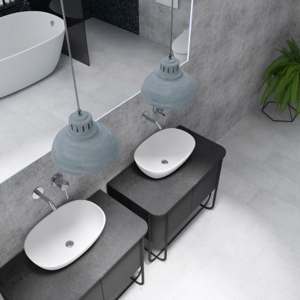 Kattokruunu johdossa SVEN 2xE27/15W/230V harmaa