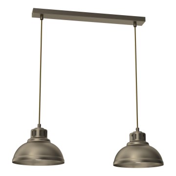 Kattokruunu johdossa SVEN 2xE27/15W/230V messinki