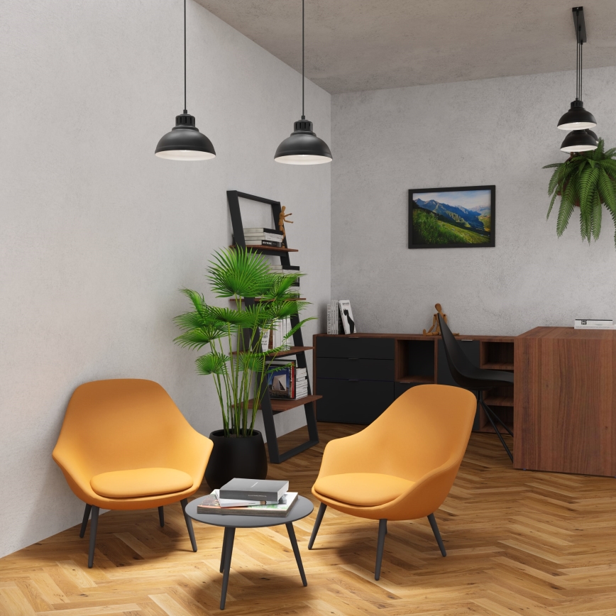 Kattokruunu johdossa SVEN 2xE27/15W/230V musta