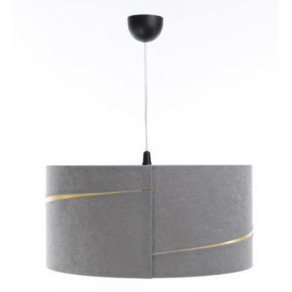 Kattokruunu johdossa SWING 1xE27/60W/230V harmaa/kulta