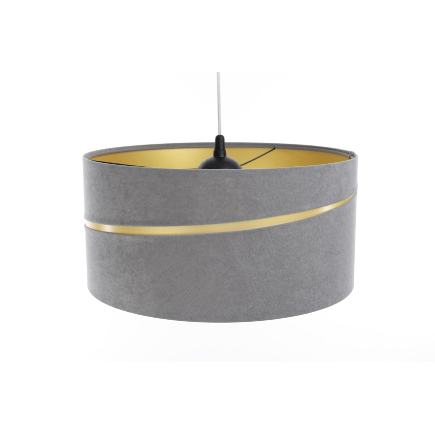 Kattokruunu johdossa SWING 1xE27/60W/230V harmaa/kulta