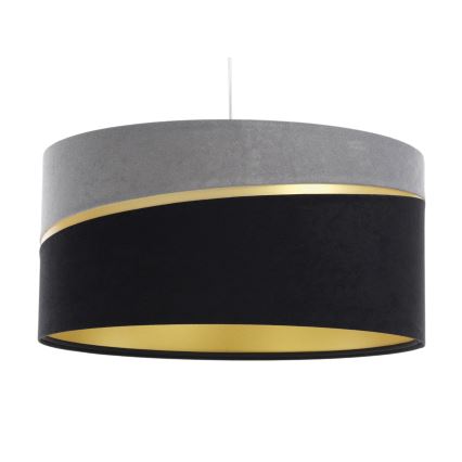 Kattokruunu johdossa SWING 1xE27/60W/230V musta/harmaa/kulta