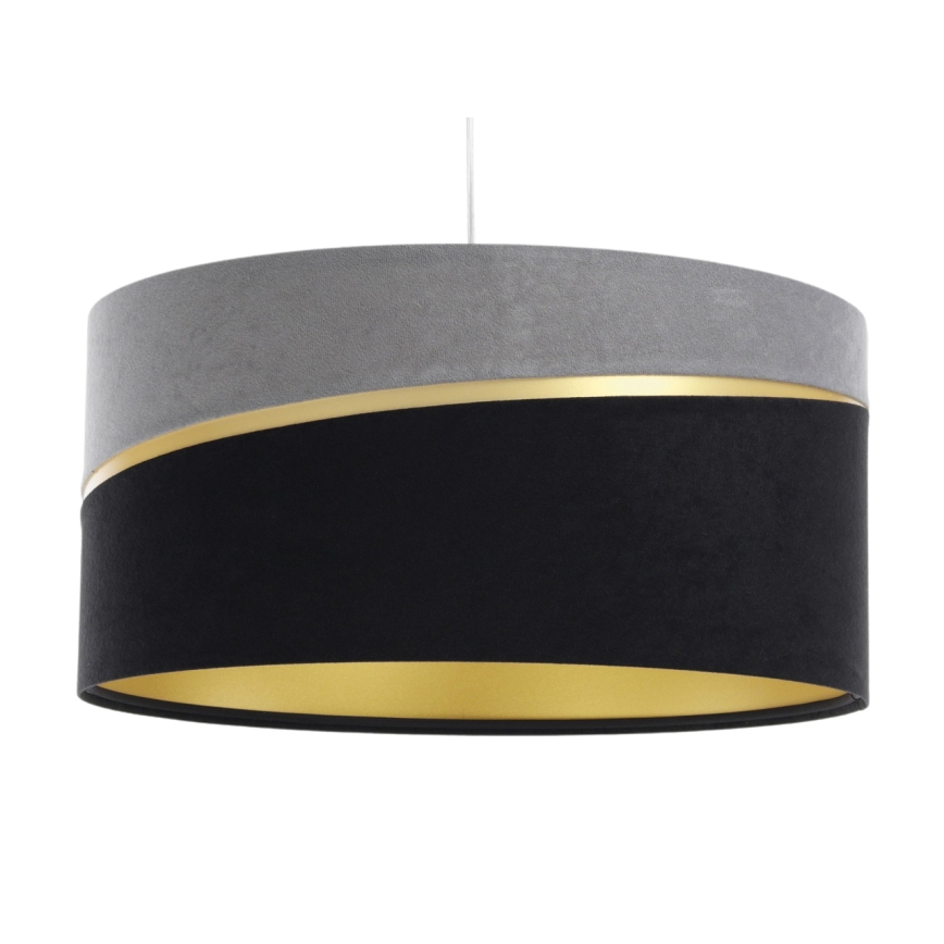 Kattokruunu johdossa SWING 1xE27/60W/230V musta/harmaa/kulta