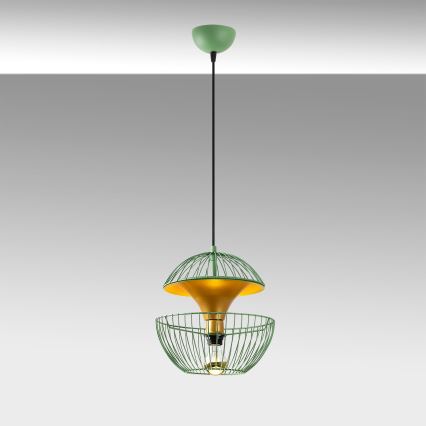 Kattokruunu johdossa TELMANDER 1xE27/40W/230V vihreä