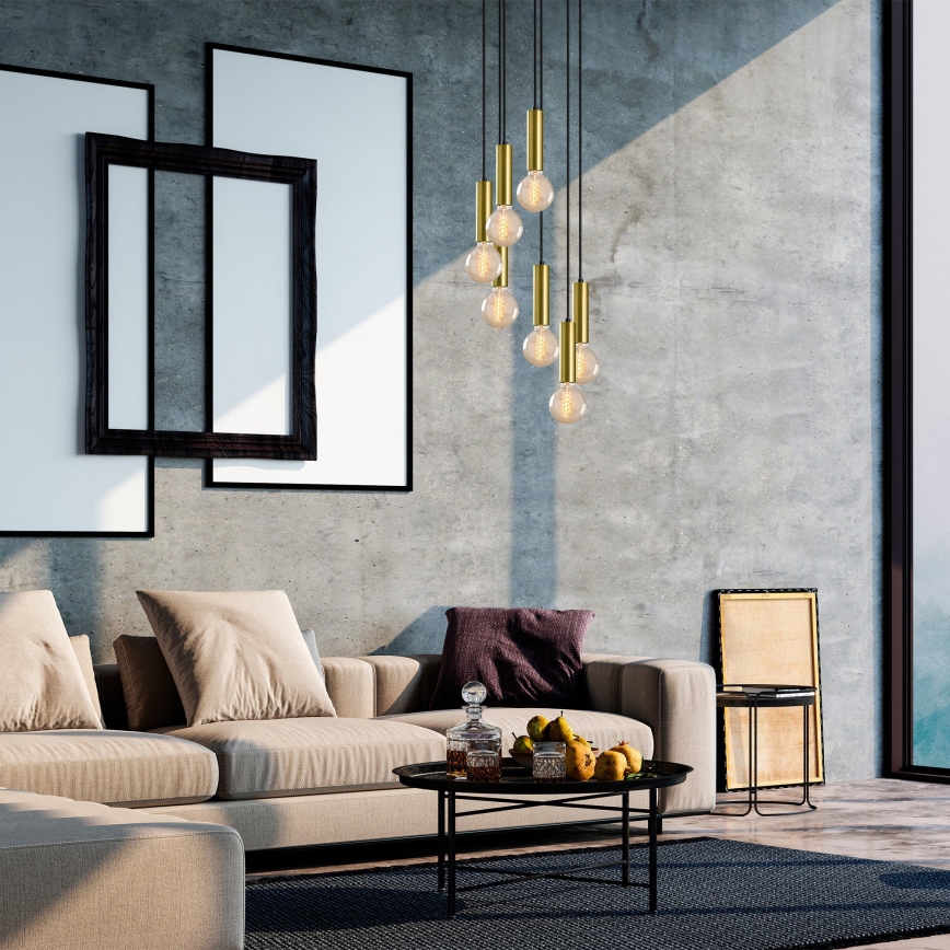 Kattokruunu johdossa TEMPO 7xE27/40W/230V