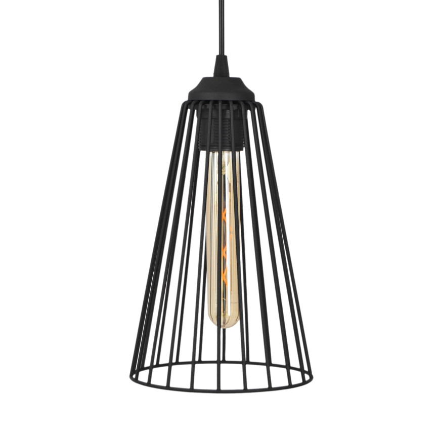 Kattokruunu johdossa TORRI 3xE27/15W/230V musta