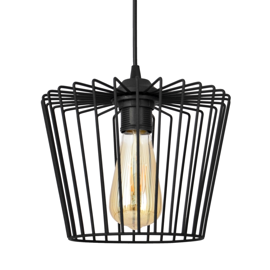 Kattokruunu johdossa TORRI 3xE27/15W/230V musta