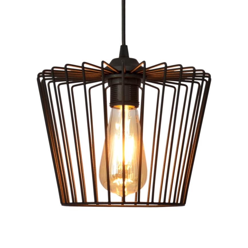 Kattokruunu johdossa TORRI 3xE27/15W/230V musta