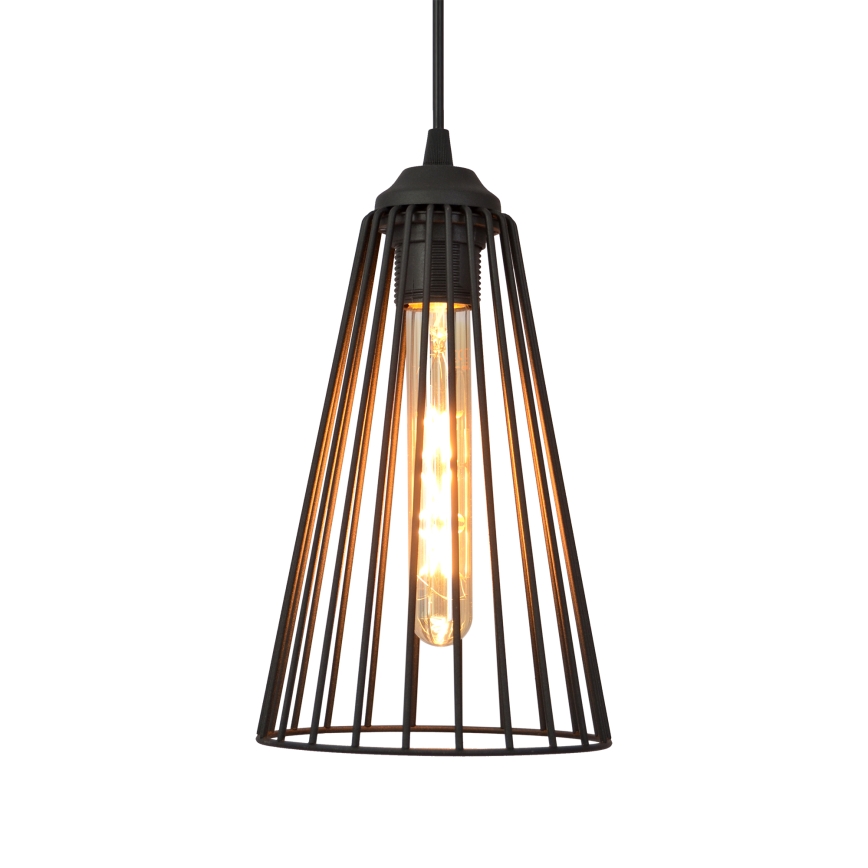 Kattokruunu johdossa TORRI 3xE27/15W/230V musta