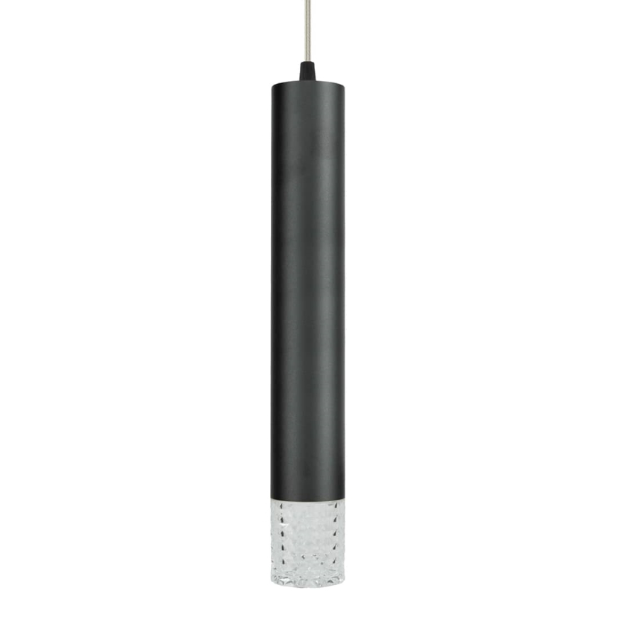 Kattokruunu johdossa TUBI 1xGU10/8W/230V musta