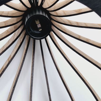 Kattokruunu johdossa TUCCI 3xE27/15W/230V tammi/musta