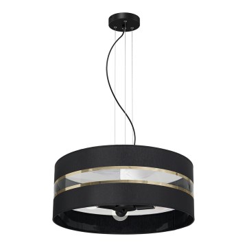 Kattokruunu johdossa ULTIMO 3xE27/60W/230V musta