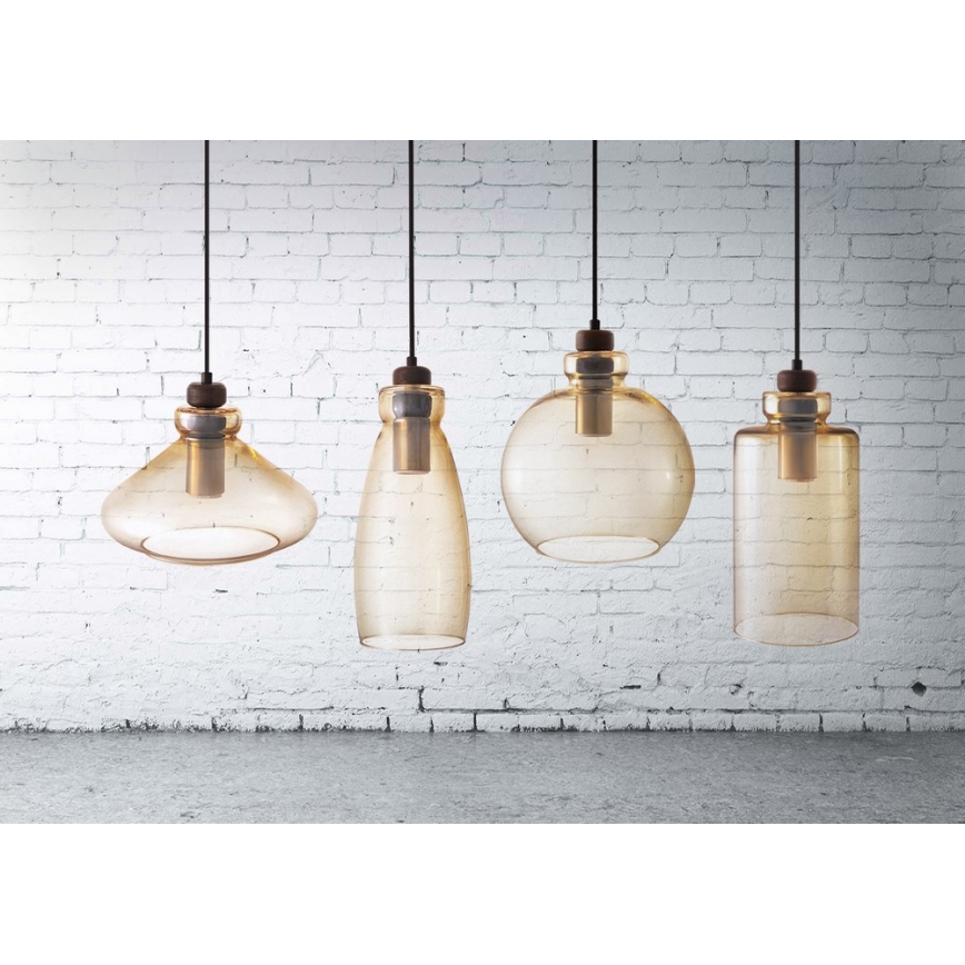 Kattokruunu johdossa VETRO 1xE27/60W/230V pyökki