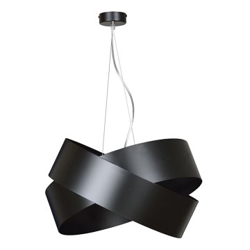 Kattokruunu johdossa VIENO 3xE27/15W/230V musta