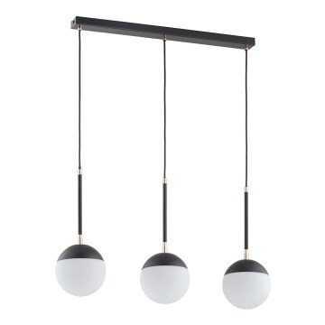 Kattokruunu johdossa VOLDA 3xE14/40W/230V musta