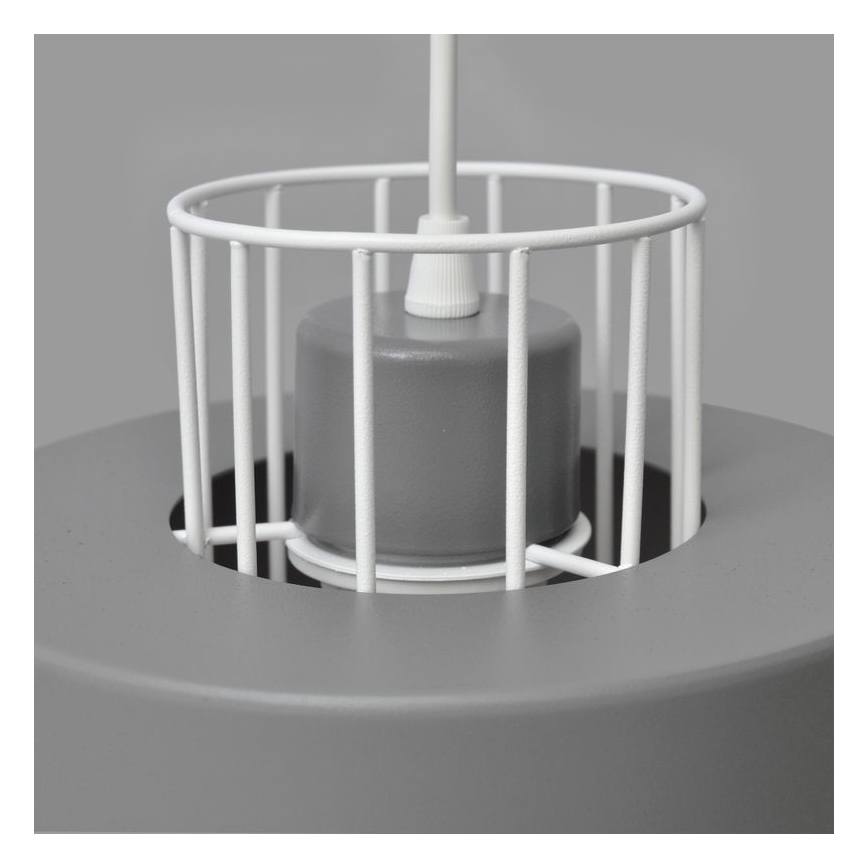 Kattokruunu johdossa VOLTA 2xE27/15W/230V harmaa