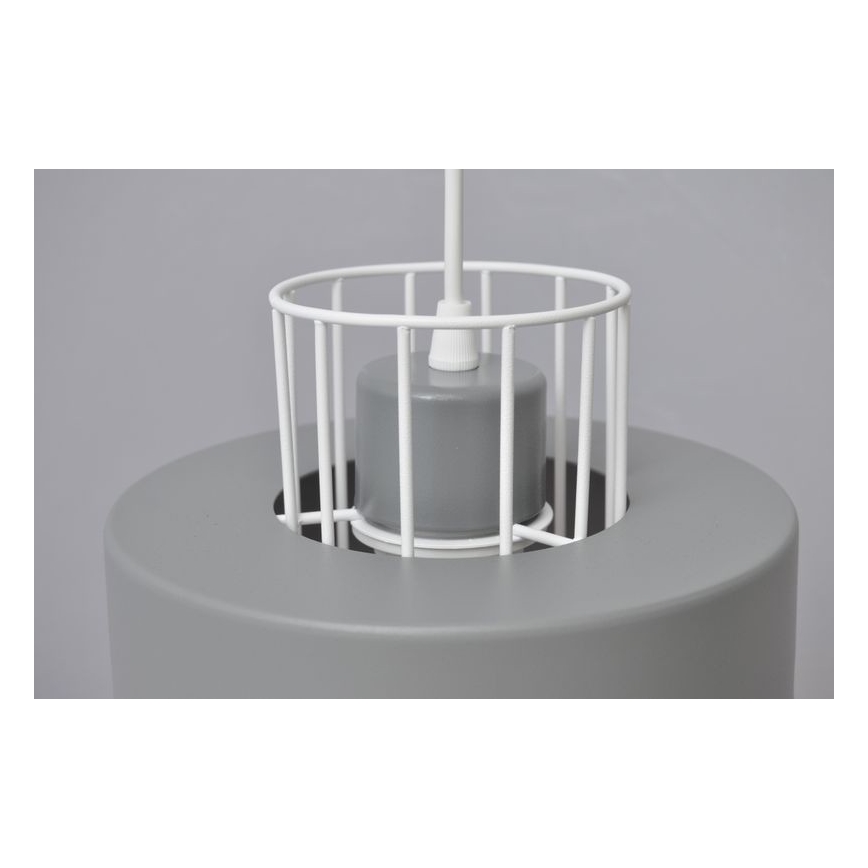 Kattokruunu johdossa VOLTA 3xE27/15W/230V halkaisija 42 cm harmaa