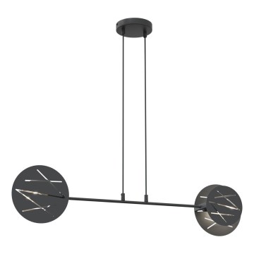 Kattokruunu johdossa XOTIC 2xE27/15W/230V musta