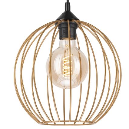 Kattokruunu johdossa ZOYA 1xE27/60W/230V messinki