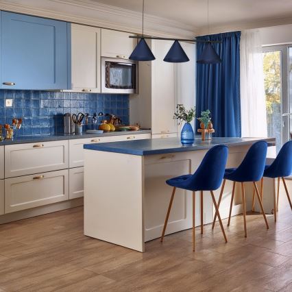 Kattokruunu kaapelilla CAPITAL 3xGX53/15W/230V sininen