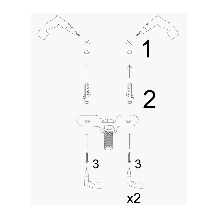 Kattokruunu kaapelilla KEM, 7× E27 (max 40 W), 230 V, kultainen