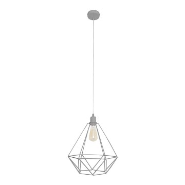 Kattokruunu KARO LARGE 1xE27/15W/230V harmaa