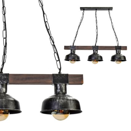 Kattokruunu ketjulla FARO 3xE27 / 60W / 230V