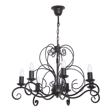 Kattokruunu ketjulla MAURO 7xE14/60W/230V