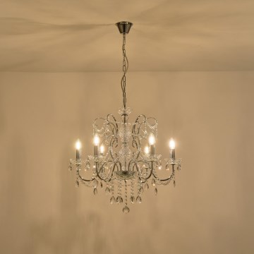 Kattokruunu ketjussa 6xE14/15W/230V