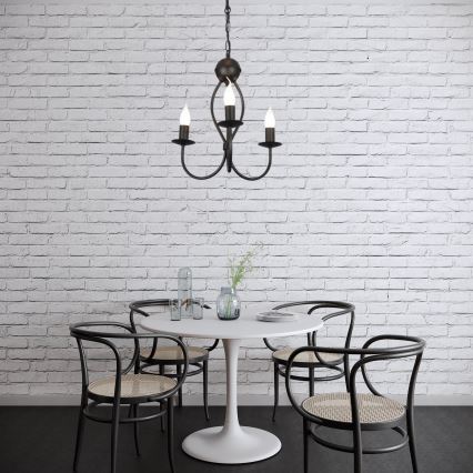 Kattokruunu ketjussa ARTHUR 3xE14/40W/230V