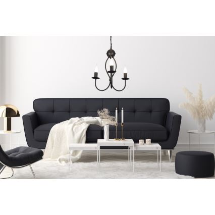 Kattokruunu ketjussa ARTHUR 3xE14/40W/230V