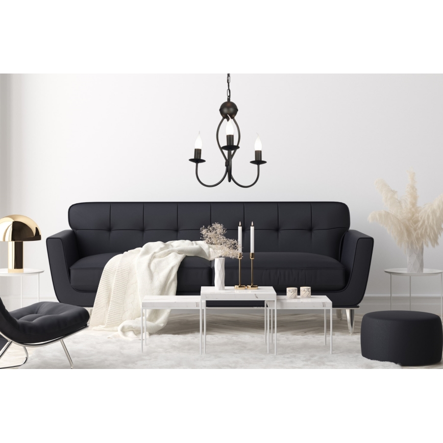 Kattokruunu ketjussa ARTHUR 3xE14/40W/230V