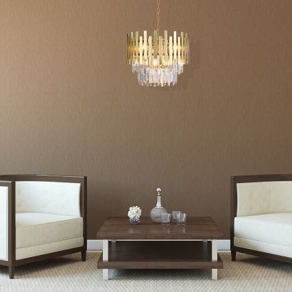 Kattokruunu ketjussa ASPEN GOLD 6xE14/40W/230V