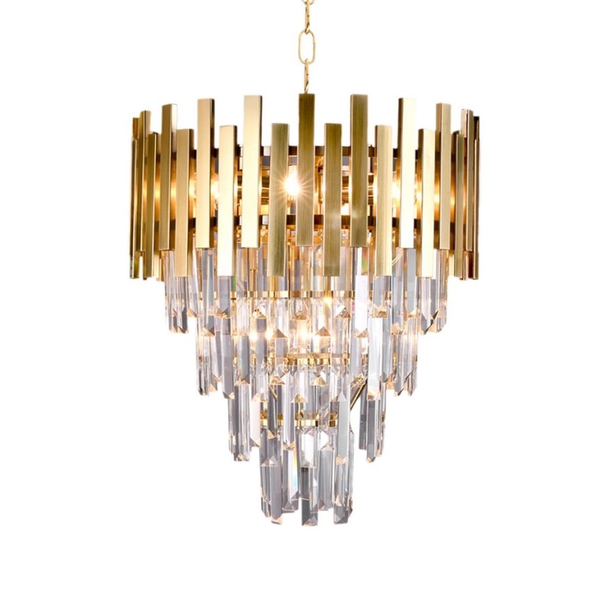 Kattokruunu ketjussa ASPEN GOLD 9xE14/40W/230V