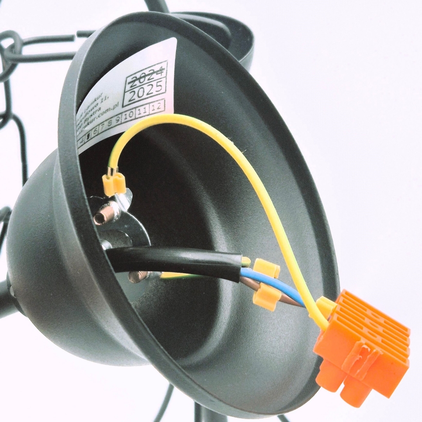 Kattokruunu ketjussa DONATO 3xE14/40W/230V musta