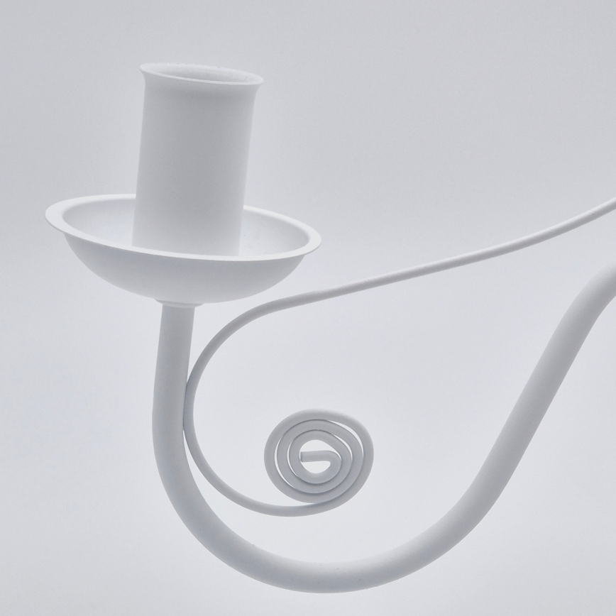 Kattokruunu ketjussa DONATO 3xE14/40W/230V valkoinen