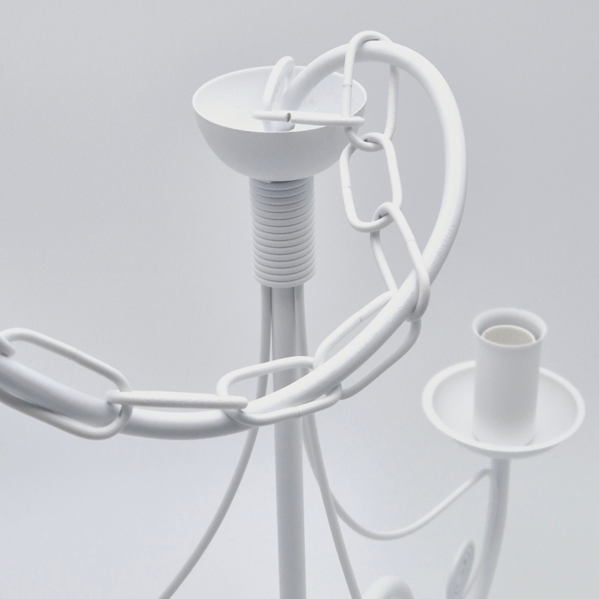 Kattokruunu ketjussa DONATO 3xE14/40W/230V valkoinen