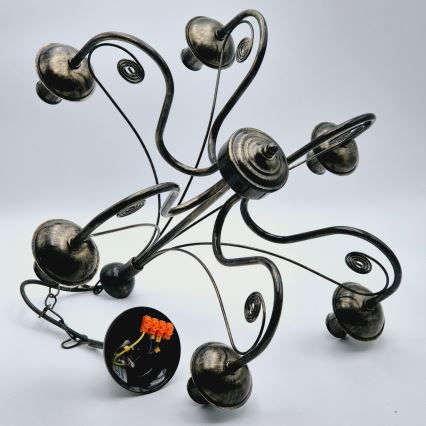 Kattokruunu ketjussa DONATO 6xE14/40W/230V