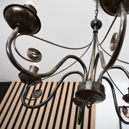 Kattokruunu ketjussa DONATO 6xE14/40W/230V