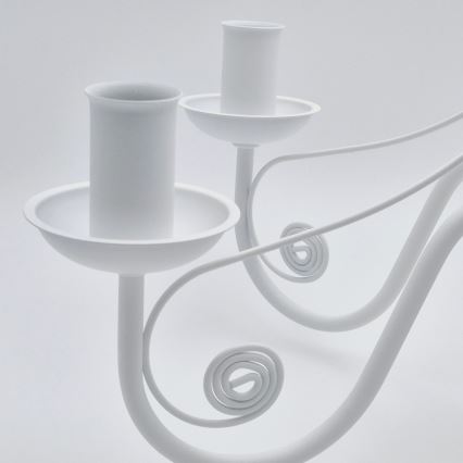 Kattokruunu ketjussa DONATO 6xE14/40W/230V valkoinen