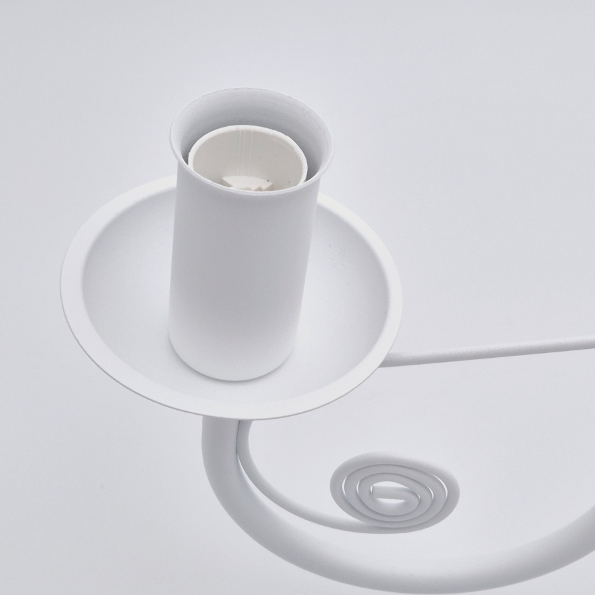 Kattokruunu ketjussa DONATO 6xE14/40W/230V valkoinen