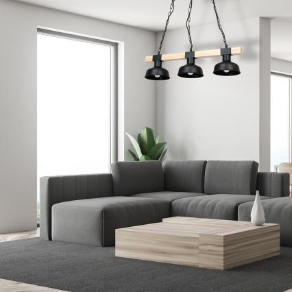 Kattokruunu ketjussa FARO 3xE27/60W/230V