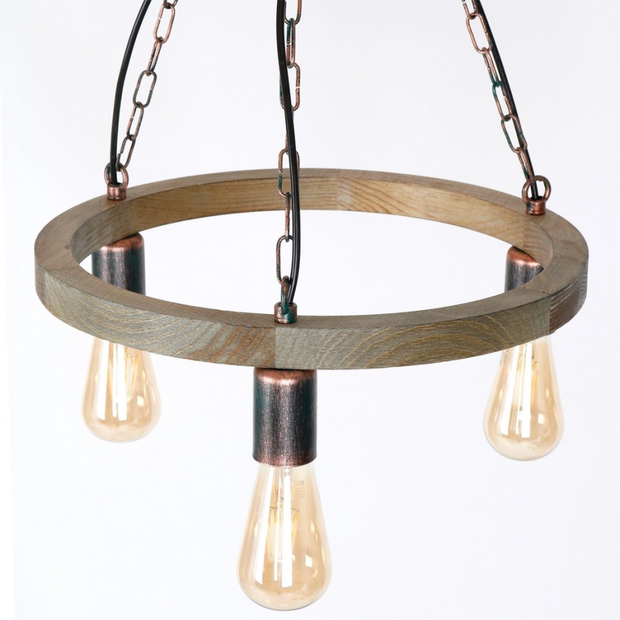 Kattokruunu ketjussa HAKON 3xE27/60W/230V