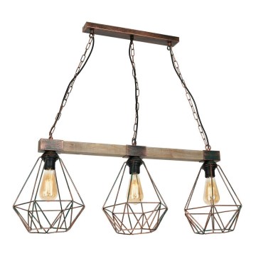 Kattokruunu ketjussa HAKON 3xE27/60W/230V