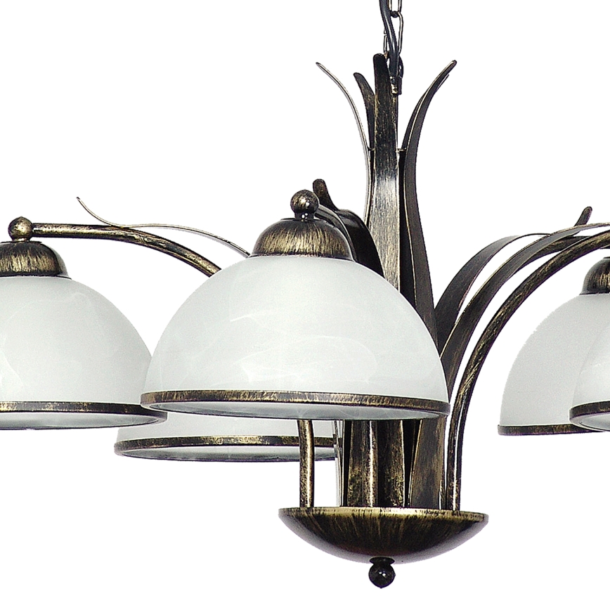 Kattokruunu ketjussa KORFU 5xE27/60W/230V