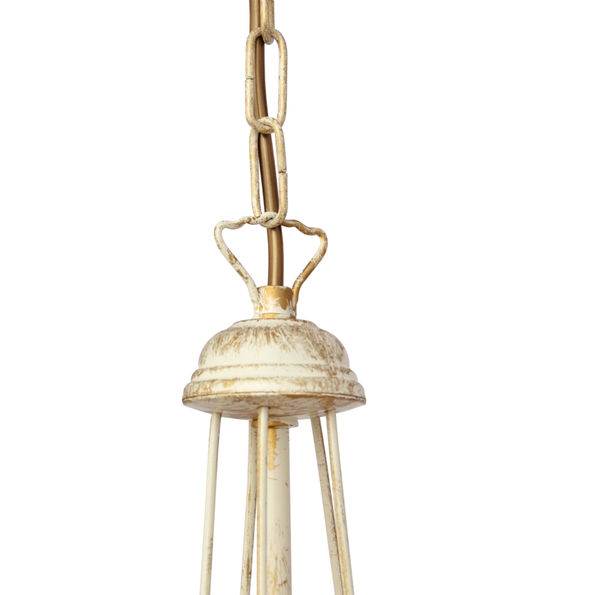 Kattokruunu ketjussa MALBO 5xE27/15W/230V beige