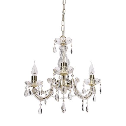 Kattokruunu ketjussa MARIA TERESA 3xE14/40W/230V