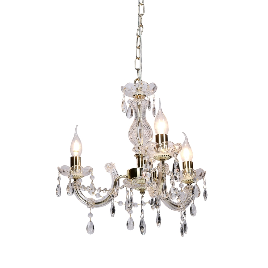 Kattokruunu ketjussa MARIA TERESA 3xE14/40W/230V