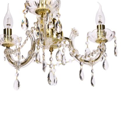 Kattokruunu ketjussa MARIA TERESA 3xE14/40W/230V